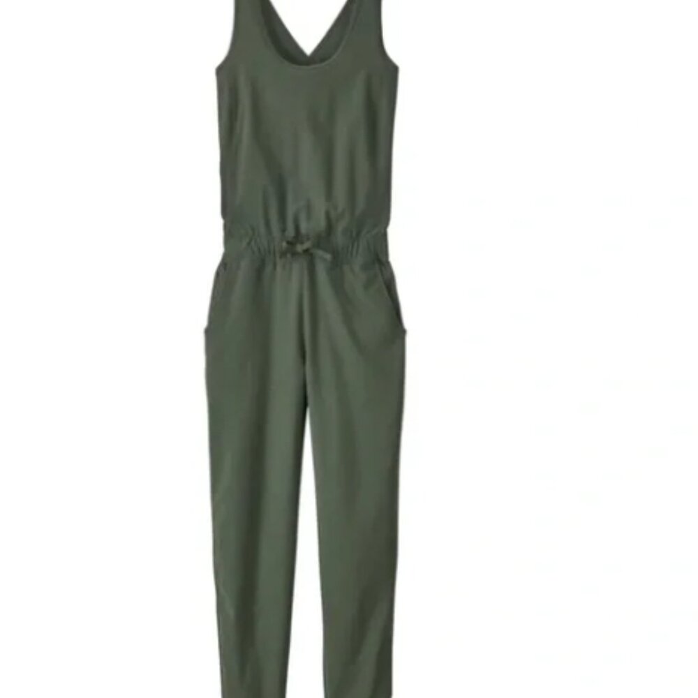 Patagonia Women's Fleetwith Romper - Kale Green - Size Medium